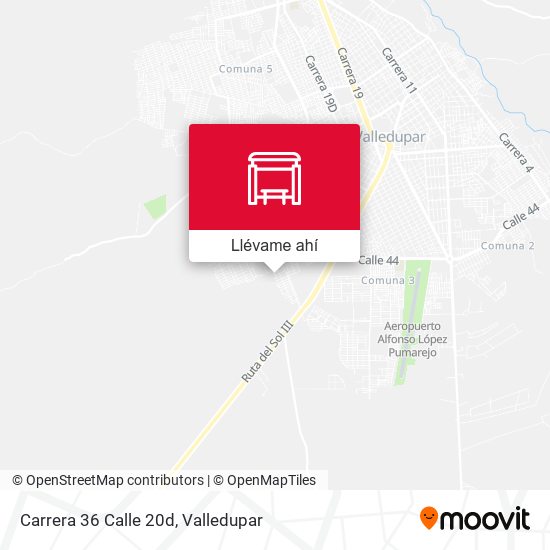 Mapa de Carrera 36 Calle 20d