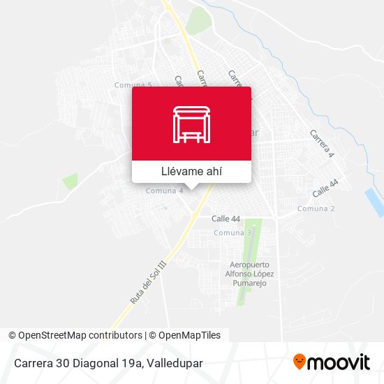 Mapa de Carrera 30 Diagonal 19a