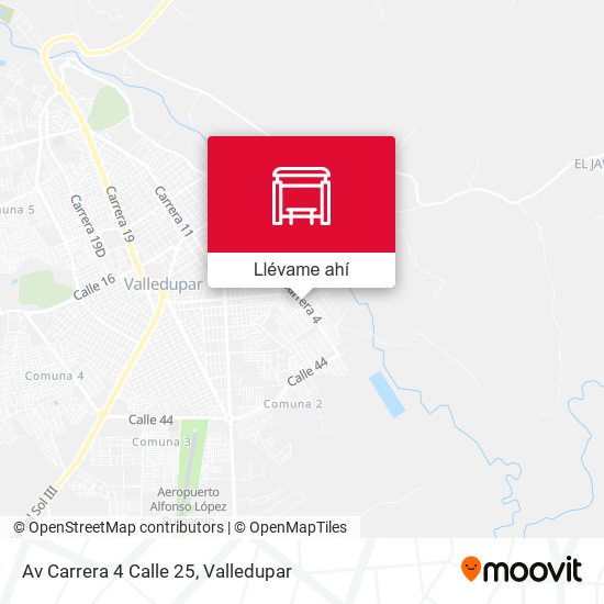 Mapa de Av Carrera 4 Calle 25