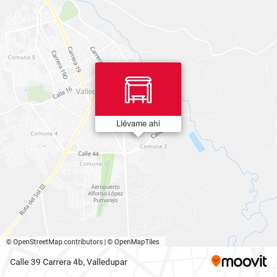 Mapa de Calle 39 Carrera 4b