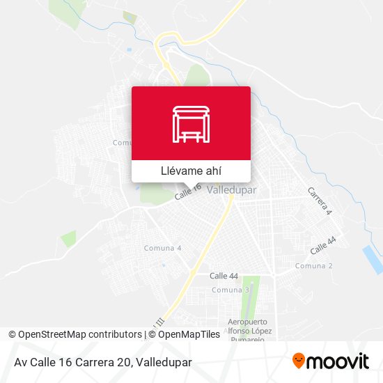 Mapa de Av Calle 16 Carrera 20