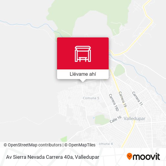 Mapa de Av Sierra Nevada  Carrera 40a