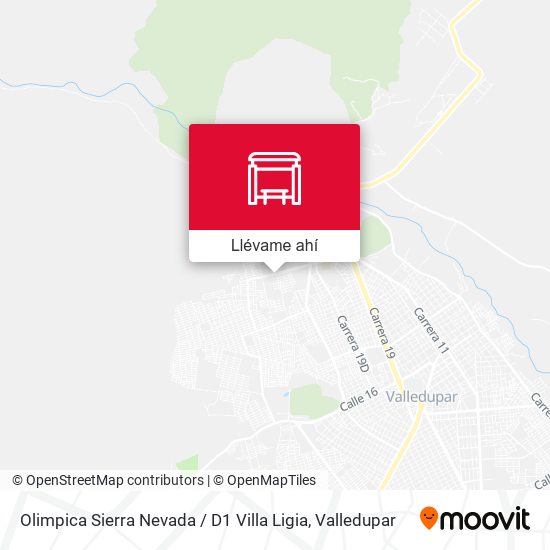Mapa de Olimpica Sierra Nevada / D1 Villa Ligia