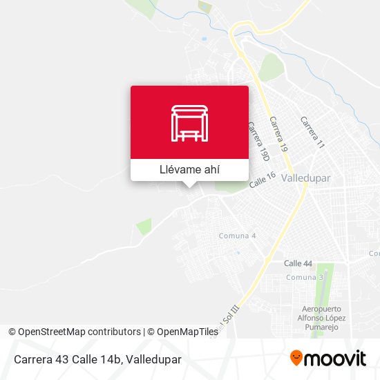 Mapa de Carrera 43 Calle 14b