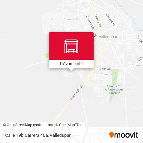 Mapa de Calle 19b Carrera 40a