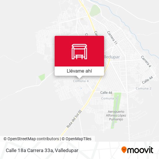 Mapa de Calle 18a Carrera 33a