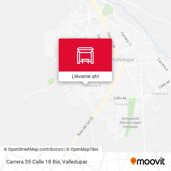 Mapa de Carrera 35 Calle 18 Bis