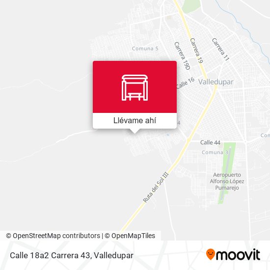 Mapa de Calle 18a2 Carrera 43