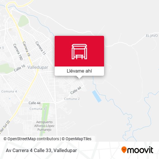 Mapa de Av Carrera 4 Calle 33