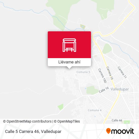 Mapa de Calle 5 Carrera 46