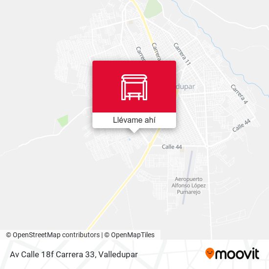 Mapa de Av Calle 18f Carrera 33