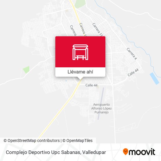 Mapa de Complejo Deportivo Upc Sabanas