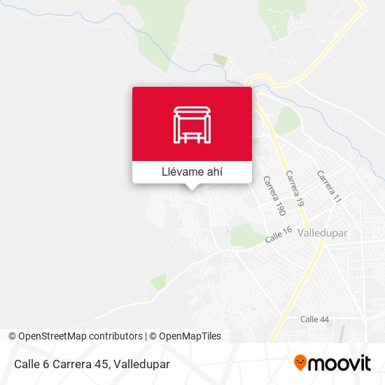 Mapa de Calle 6 Carrera 45