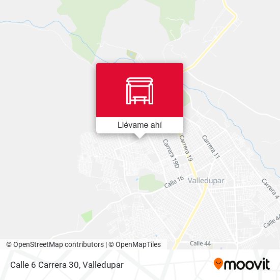 Mapa de Calle 6 Carrera 30