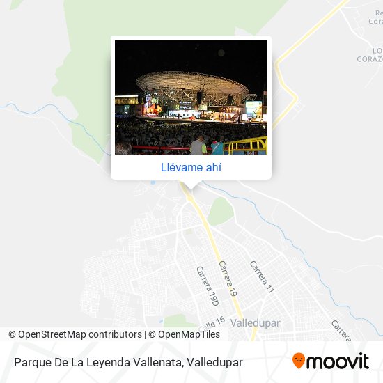 Mapa de Parque De La Leyenda Vallenata
