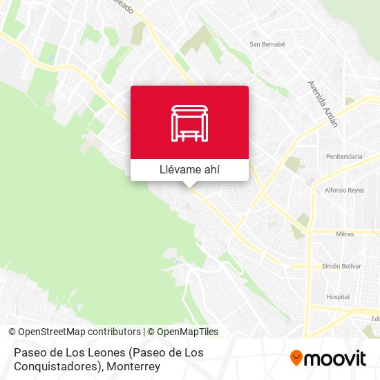 Mapa de Paseo de Los Leones