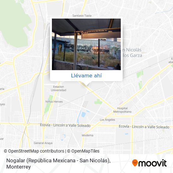 Mapa de Nogalar (República Mexicana - San Nicolás)