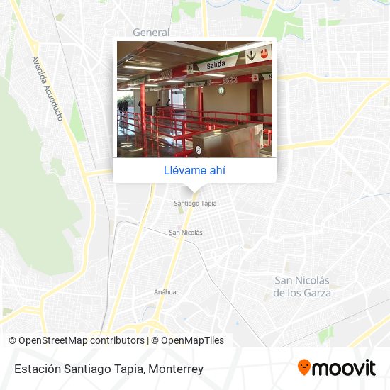 Mapa de Estación Santiago Tapia