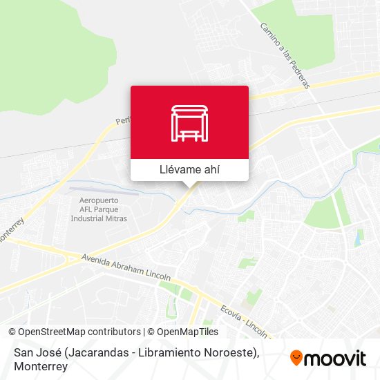 Mapa de San José (Jacarandas - Libramiento Noroeste)