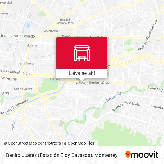 Mapa de Benito Juárez (Estación Eloy Cavazos)