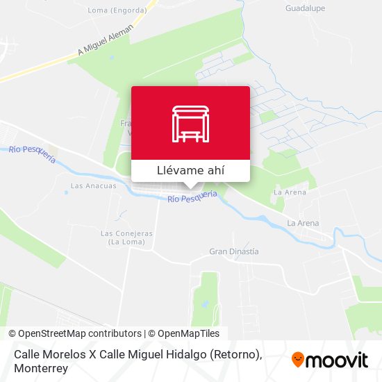 Mapa de Calle Morelos X Calle Miguel Hidalgo (Retorno)