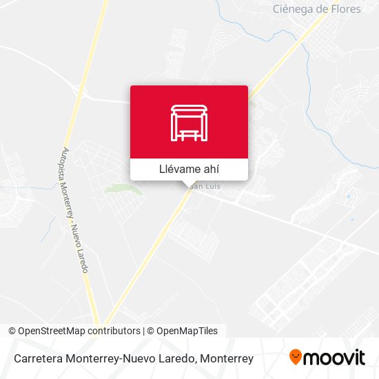 Mapa de Carretera Monterrey-Nuevo Laredo
