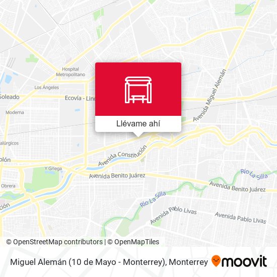 Mapa de Miguel Alemán (10 de Mayo - Monterrey)