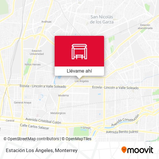 Mapa de Estación Los Ángeles