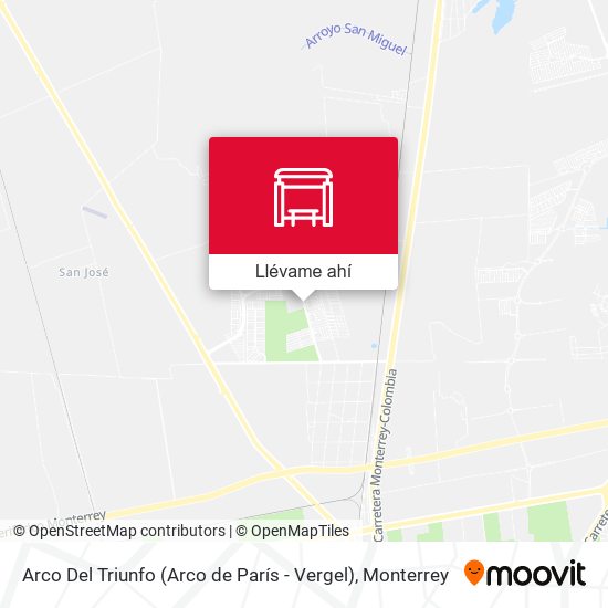 Mapa de Arco Del Triunfo (Arco de París - Vergel)