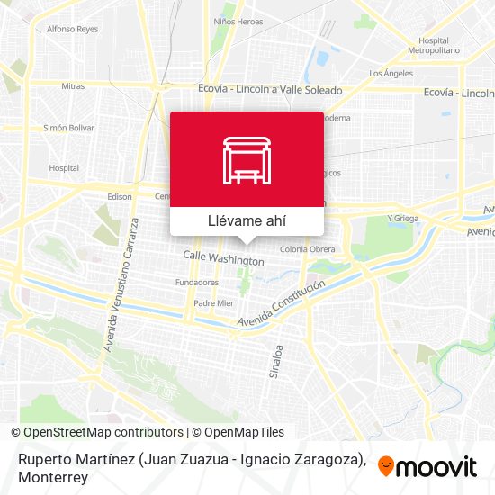 Mapa de Ruperto Martínez (Juan Zuazua - Ignacio Zaragoza)