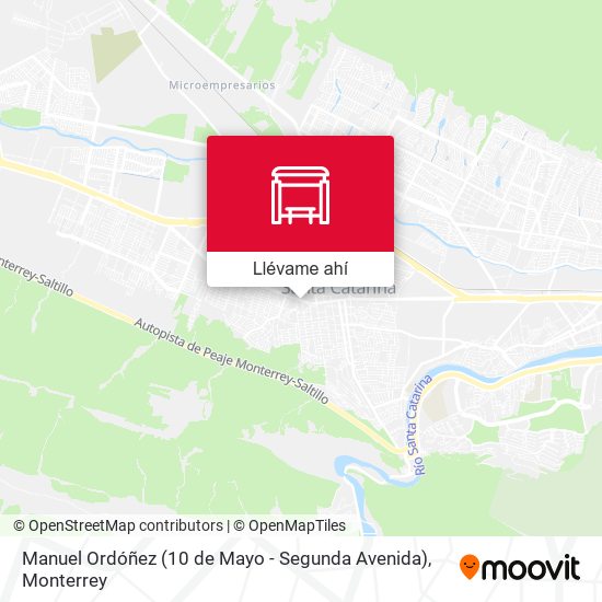 Mapa de Manuel Ordóñez (10 de Mayo - Segunda Avenida)