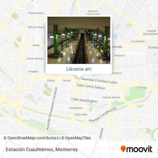 Mapa de Estación Cuauhtémoc