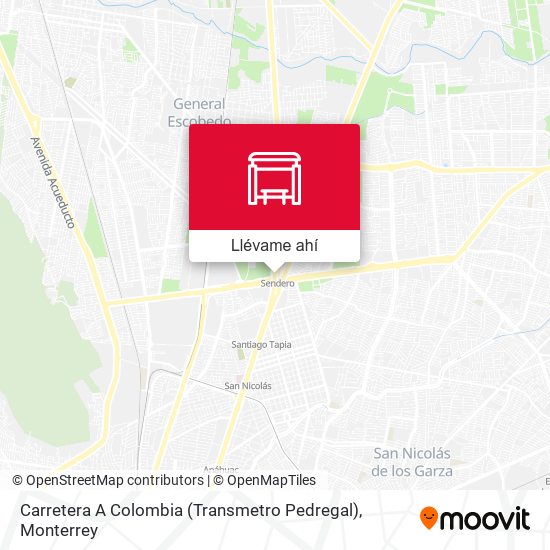 Mapa de Carretera A Colombia (Transmetro Pedregal)