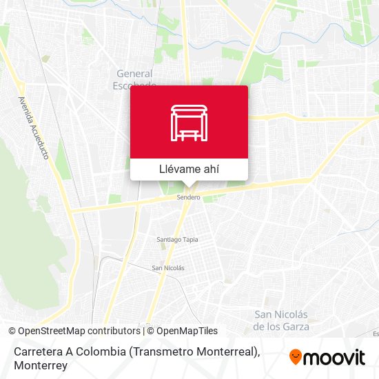 Mapa de Carretera A Colombia (Transmetro Monterreal)