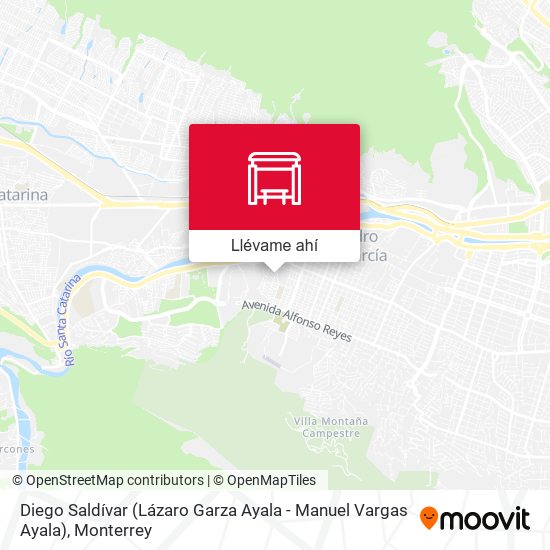 Mapa de Diego Saldívar (Lázaro Garza Ayala - Manuel Vargas Ayala)