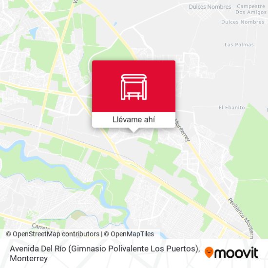 Mapa de Avenida Del Río (Gimnasio Polivalente Los Puertos)