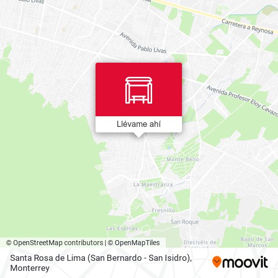 Mapa de Santa Rosa de Lima (San Bernardo - San Isidro)