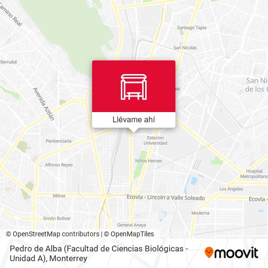 Mapa de Pedro de Alba (Facultad de Ciencias Biológicas - Unidad A)