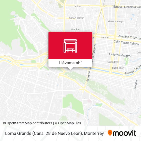 Mapa de Loma Grande (Canal 28 de Nuevo León)
