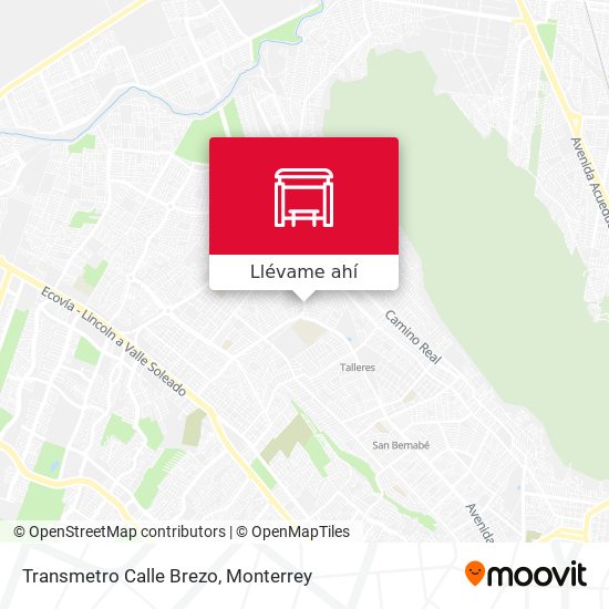 Mapa de Transmetro Calle Brezo