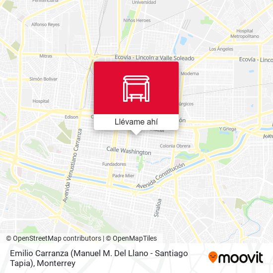 Mapa de Emilio Carranza (Manuel María Del Llano - Santiago Tapia)