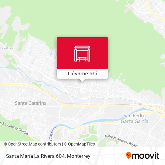 Cómo llegar a Santa María La Rivera 604 en Monterrey en Autobús?