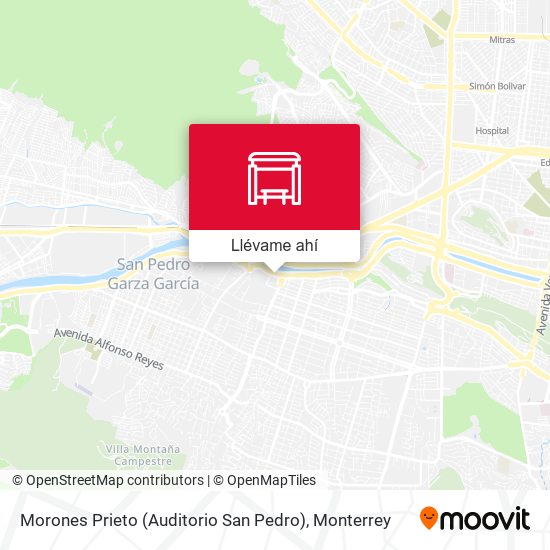 Mapa de Morones Prieto (Auditorio San Pedro)