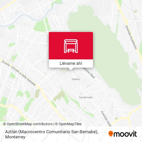 Mapa de Aztlán (Macrocentro Comunitario San Bernabé)