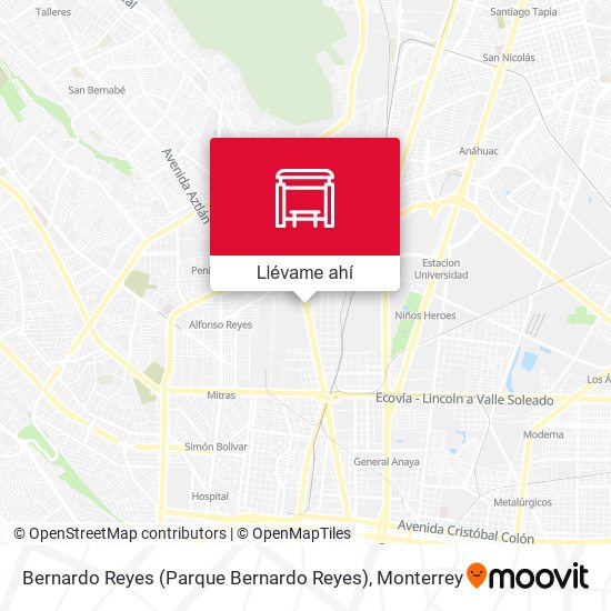 Mapa de Bernardo Reyes (Parque Bernardo Reyes)