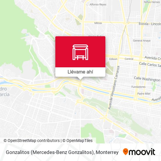 Mapa de Gonzalitos (Mercedes-Benz Gonzalitos)