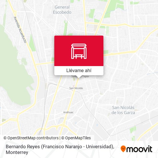 Mapa de Bernardo Reyes (Francisco Naranjo - Universidad)