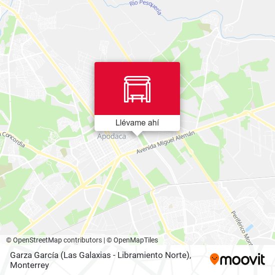 Mapa de Garza García (Las Galaxias - Libramiento Norte)