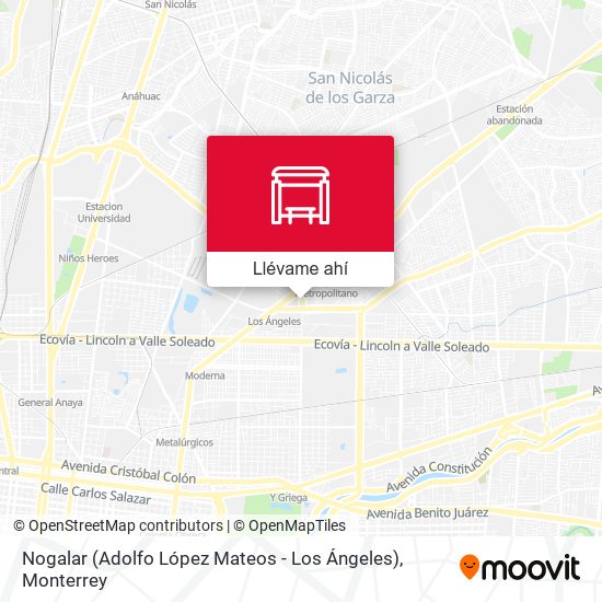 Mapa de Nogalar (Adolfo López Mateos - Los Ángeles)