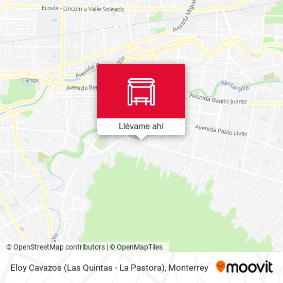 Mapa de Eloy Cavazos (Las Quintas - La Pastora)